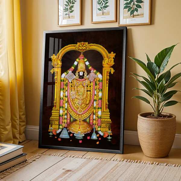 Lord Venkateswara Artwork – Glory of Tirupati – 14 x 21 Inch